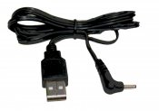 Laddkabel USB A till 2.5x0.7mm, L-type 1.0m
