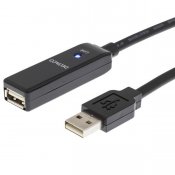 DELTACO PRIME USB2-EX10M USB 2.0 förlängningskabel, aktiv 10m