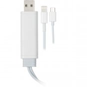 EPZI IPLH-188 Universal sync/laddnings-kabel Lightning/ USB Micro 0,2m
