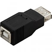 DELTACO USB-62A, USB-adapter Typ A hona - Typ B hona