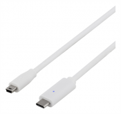 USB 2.0 kabel, Typ C - Typ Mini B ha, 0.25m