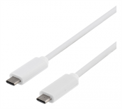 USB 3.1 kabel, Gen 1, Typ C - Typ C, 1m, vit