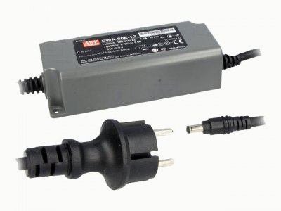 Nätaggregat: switchat; Mean Well OWA-60E-24, 60W; 24VDC; 0...2.5A, IP67