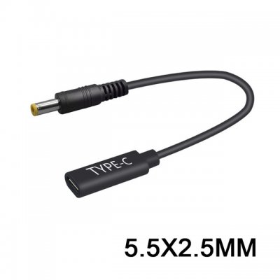 USB Type-c Female to 5.5x2.5mm male