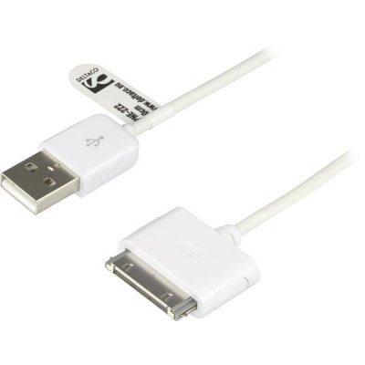 USB-synk-/laddarkabel till iPhone och iPod, 0,5m