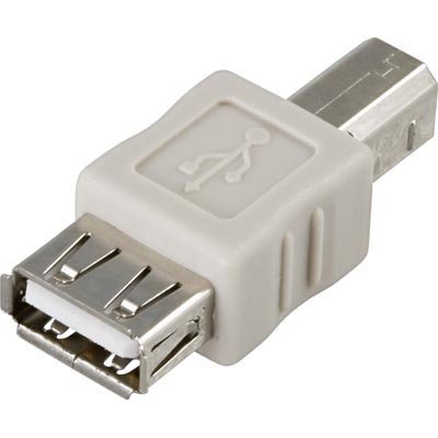 Deltaco USB-56, USB adapter Typ A hona - Typ B hane