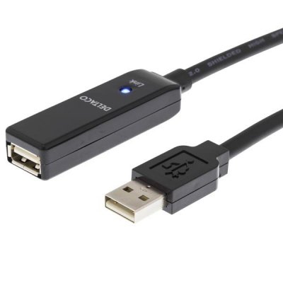 DELTACO PRIME USB2-EX20M USB 2.0 förlängningskabel 20m