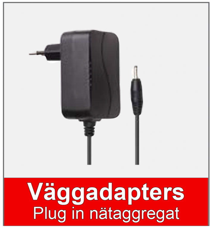 Väggadapter- Plug-in adapter